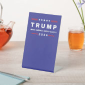 ドナルド・トランプ2024再びアメリカを取り戻す 台座サイン (インサイチュ)