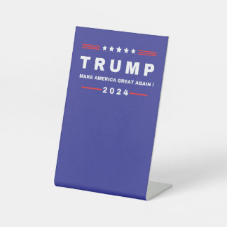 ドナルド・トランプ2024再びアメリカを取り戻す 台座サイン