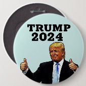 ドナルド・トランプ2024大きなボタン 缶バッジ (正面&裏面)