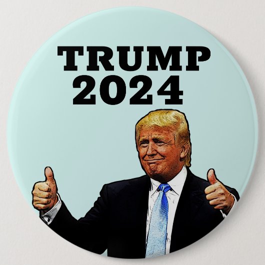 ドナルド・トランプ2024大きなボタン 缶バッジ (正面)
