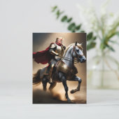 ドナルド・トランプ2024年おもしろい保守派 ポストカード (スタンド正面)