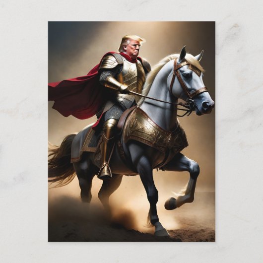 ドナルド・トランプ2024年おもしろい保守派 ポストカード (正面)