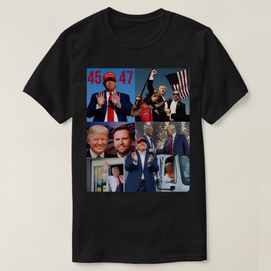 ドナルド・トランプ2024年キャンペーン Tシャツ (デザイン正面)