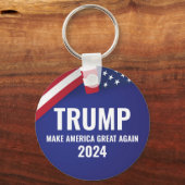 ドナルド・トランプ2024年モダン大統領 キーホルダー (裏面)