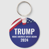 ドナルド・トランプ2024年モダン大統領 キーホルダー (裏面)