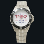 ドナルド・トランプ2024年保アメリカ総統素晴らし領 腕時計<br><div class="desc">ドナルド・トランプ2024年アメリカ・ウォッチ保社長のサポートを見せ素晴らしなさい!この独特の時計はアメリカ保のスローガンと愛国の祝愛国心、そしてスタイルでの2024年のキャンペーンを特徴とする。素材を使っ高品質て設計された耐久性と日々の衣服や記念はっきりした品として最適な象徴的な外観を兼ね備えている。個人的な声明のピースとして、または仲間の支持者のための贈り物として、この時計ユニークは、2024年の選挙のシーズンのための表現あなたのプライドとサポートのための有意義な方法として役立つ。</div>