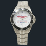 ドナルド・トランプ2024年保アメリカ総統素晴らし領 腕時計<br><div class="desc">ドナルド・トランプ2024年アメリカ・ウォッチ保社長のサポートを見せ素晴らしなさい！この独特の時計はアメリカ保のスローガンと愛国の祝愛国心、そしてスタイルでの2024年のキャンペーンを特徴とする。素材を使っ高品質て設計された耐久性と日々の衣服や記念はっきりした品として最適な象徴的な外観を兼ね備えている。個人的な声明のピースとして、または仲間の支持者のための贈り物として、この時計ユニークは、2024年の選挙のシーズンのための表現あなたのプライドとサポートのための有意義な方法として役立つ。</div>