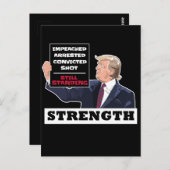 ドナルド・トランプ2024強大統領の勝ち ポストカード (正面/裏面)