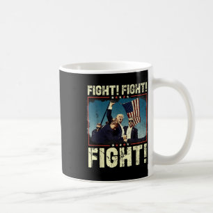 ドナルド・トランプ2024戦闘戦うドナルド・トランプ コーヒーマグカップ