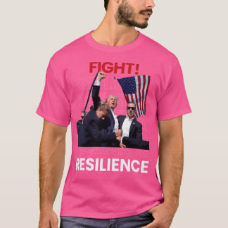 ドナルド・トランプ2024最初にレジリエンスを向上 Tシャツ