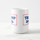 ドナルド・トランプ2024決して降伏しない コーヒーマグカップ (中央)