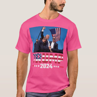 ドナルド・トランプ2024生き延びは選挙ラリーで撃たれた Tシャツ