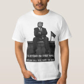 ドナルド・トランプ2024米国国旗とウォールアート Tシャツ (正面)