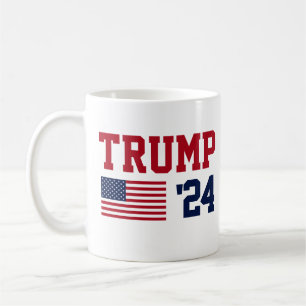 ドナルド・トランプ2024米国国旗 コーヒーマグカップ