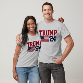 ドナルド・トランプ2024米国国旗 Tシャツ