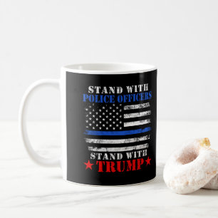 ドナルド・トランプ2024警官とスタンド コーヒーマグカップ