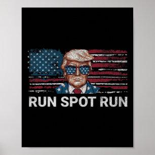ドナルド・トランプ2024走スポット走プおもしろい・プ ポスター
