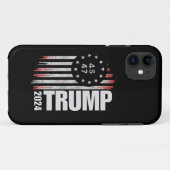 ドナルド・トランプ2024選挙投票45 47アメリカ人 Case-Mate iPhoneケース (裏面(横))