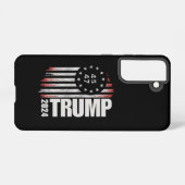ドナルド・トランプ2024選挙投票45 47アメリカ人 SAMSUNG GALAXYケース (裏面横)
