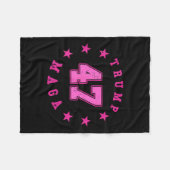 ドナルド・トランプ2024選挙45 47大統領 フリースブランケット (正面(横))