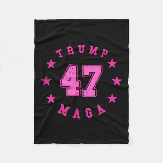 ドナルド・トランプ2024選挙45 47大統領 フリースブランケット (正面)