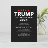 ドナルド・トランプ2024 アメリカを取り戻せ 選挙 招待状 (スタンド正面)