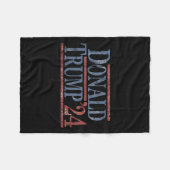 ドナルド・トランプ2024 フリースブランケット (正面(横))