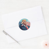 ドナルド・トランプ2024 ラウンドシール (封筒)