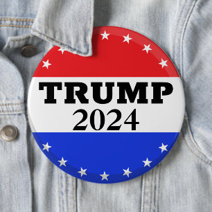 ドナルド・トランプ2024 – 大統領のためのトランプ 缶バッジ