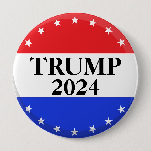 ドナルド・トランプ2024 – 大統領のためのトランプ 缶バッジ (正面)