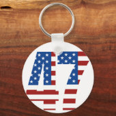 ドナルド・トランプ2024 大統領の 47勝者 – 米国 キーホルダー (裏面)