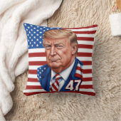ドナルド・トランプ2024 大統領の 47勝者 – 米国 クッション (ブランケット)