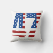 ドナルド・トランプ2024 大統領の 47勝者 – 米国 クッション (裏面)