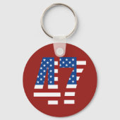 ドナルド・トランプ2024 大統領の 47勝 キーホルダー (裏面)