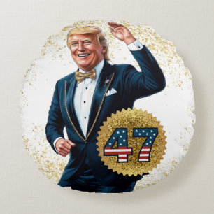 ドナルド・トランプ2024 大統領の 47勝 ラウンドクッション