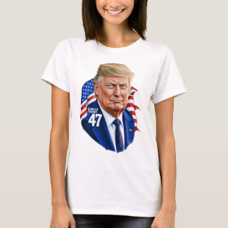 ドナルド・トランプ2024 大統領の 47勝 Tシャツ