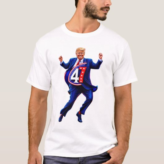 ドナルド・トランプ2024 大統領の 47勝 Tシャツ (正面)