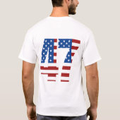 ドナルド・トランプ2024 大統領の 47勝 Tシャツ (裏面)