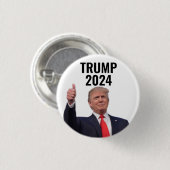ドナルド・トランプ2024 缶バッジ (正面&裏面)