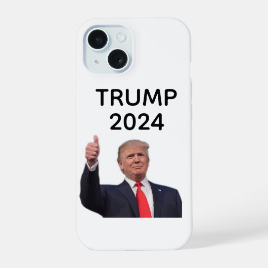 ドナルド・トランプ2024 iPhone 15ケース (裏面)