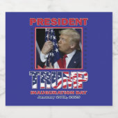 ドナルド・トランプ2025年就任式 スパークリングワインラベル (シングルラベル)