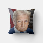 ドナルド・トランプ2025米国大統領ポートレート クッション (正面)
