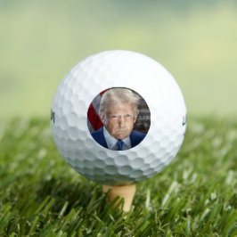 ドナルド・トランプ2025米国大統領ポートレート ゴルフボール