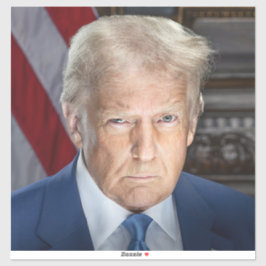 ドナルド・トランプ2025米国大統領ポートレート シール