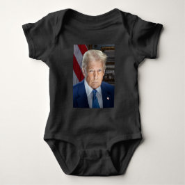 ドナルド・トランプ2025米国大統領ポートレート ベビーボディスーツ