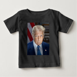 ドナルド・トランプ2025米国大統領ポートレート ベビーTシャツ