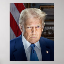 ドナルド・トランプ2025米国大統領ポートレート ポスター