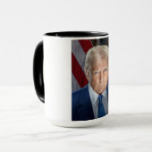 ドナルド・トランプ2025米国大統領ポートレート マグカップ (正面左)