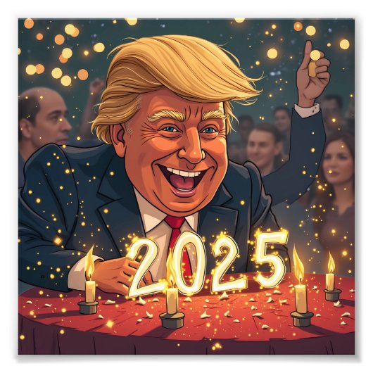 ドナルド・トランプ2025 フォトプリント            (正面)