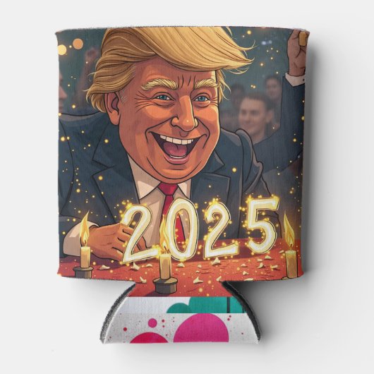 ドナルド・トランプ2025 缶クーラー (正面)